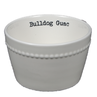 Ceramic Bulldog Guacamole Home Bowl