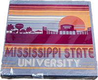 Mississippi State Skyline Sunset Home Canvas