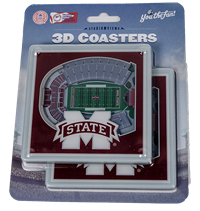 Collegiate 3D Stadium View 2 Pack Coasters