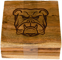 Royal Standard 4pc Bulldog Face Coaster