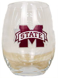 Home Mississippi State Alumni 15 oz Stemless Wine Glass