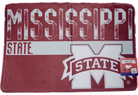 Banner M and Mississippi State Printed Foam Mat