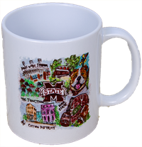 Banner M Rustic Landmark Mug