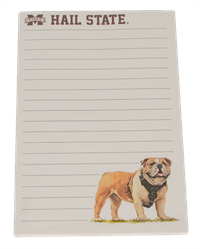 Hail State and Realistic Bulldog Notepad