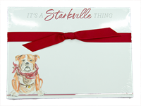 Rosanne Beck It's A Starkville Thing Bulldog with Scarf 60 Pack Slab Pad