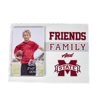 Friends, Family, and Banner M 2" x 3" Photo Frame Block