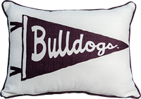 Little Birdie Bulldogs Pennant Pillow