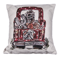 Bulldog Truck Pillow
