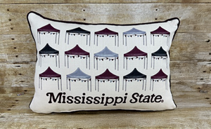 Little Birdie Mississippi State Tailgate Tents Pillow