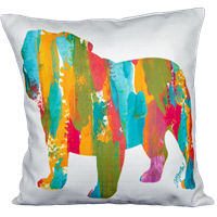 Colorful MSU Bulldog Pillow