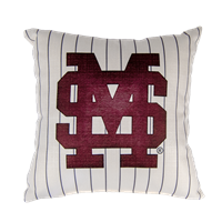 Little Birdie Interlocking MS Pinstripe Pillow