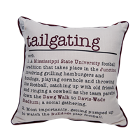 Little Birdie Tailgating Definition Pillow