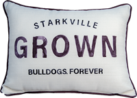 Little Birdie Starkville Grown Bulldogs Forever Pillow