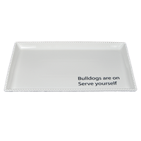 Ceramic Bulldogs Are on Serve Yourself Home Platter