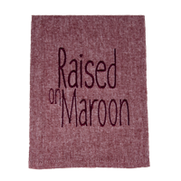 Home Tea Towel Raised on Maroon