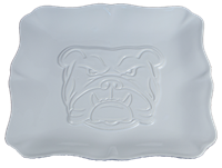 Royal Standard Bulldog Face Embossed Ceramic Tray
