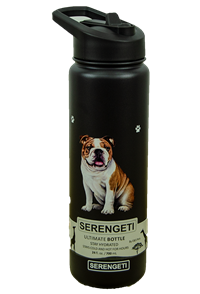 Serengeti Bulldog Prints All Over Travel Bottle