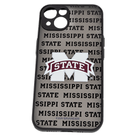 iPhone 13 Black Missisippi State with White and Maroon Banner M Case