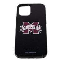iPhone 13 Black with Maroon Banner M Symmetry Otterbox Case