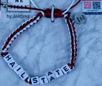 Hail State Beads Braided Bracelet