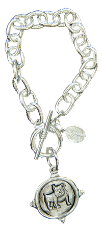 Susan Shaw Bulldog Bracelet Chain