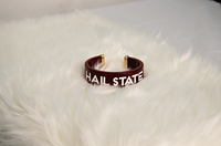 Canvas Style Hail State Cuff Bracelet