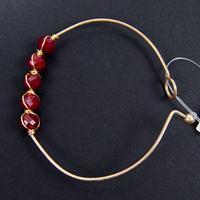5 Bead Small Wire Bracelet