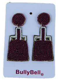 BullyBell Beaded Cowbell Jewel Earring