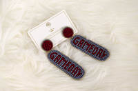 Royal Standard Beaded "Gameday" Earrings