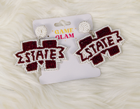 Game Glam Beaded Banner M Earrings