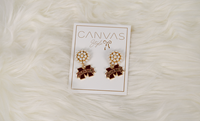 Canvas Banner M Pearl Cluster Earring