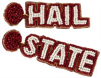 Capri Designs Beaded Hail State Earrings
