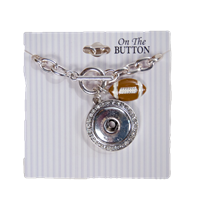 Circle With Football Bracelet