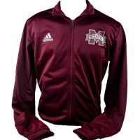 2021 Adidas Sideline Full Zip Banner M Jacket with Bulldog on Back