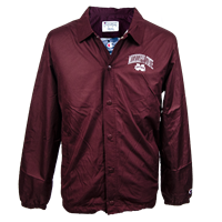 Champion Mississippi State Coaches Snap Jacket with Drawstring Bottom