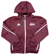 Adidas State Script Bulldogs Zipper Jacket with Hood