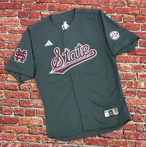 Adidas State Script Baseball Jersey M-over-S and SEC Logo