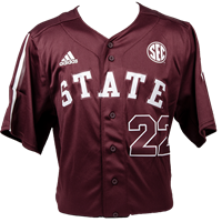 Adidas State Arch with #22 on Front and #22 on Back Baseball Jersey