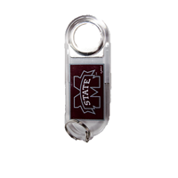 Banner m Clear Bottle Opener Keychain