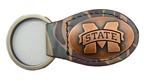 Zep-Pro Banner M Leather Concho Keychain
