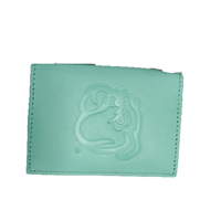 Carolina Sewn Bulldog Face Leather Id Holder