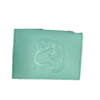 Carolina Sewn Bulldog Face Leather ID Holder