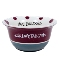 Live Love Tailgate Banner M Polka Dots Inside Bowl