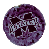 Collegiate Banner M Tie Dye Automotive Coaster