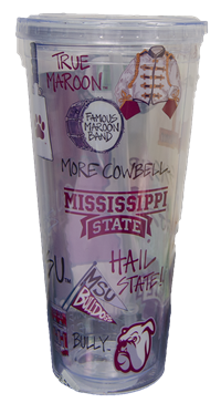 Magnolia Lane M ST Icons All Over Clear Tumbler