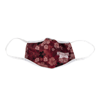 3 Ply Hawaiian Flower Face Mask with Wordmark