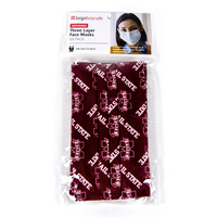6 pack of 3 Ply Mississippi State Face Masks