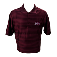 Antigua Illusion Banner M Striped Short Sleeve Polo