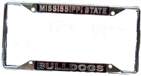 Silver Miss State Over Bulldogs Tag Frame