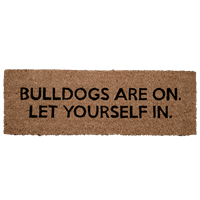 Bulldogs Are On Let Yourself In Outdoor Narrow Mat